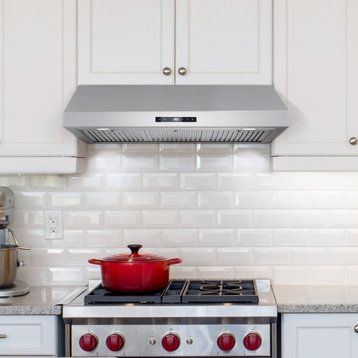 36" Under Cabinet Range Hood With Touch Controls, Stainless Steel