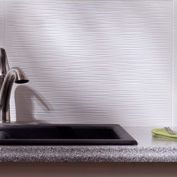 Fasade Ripple, Gloss White - Home Decor