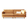 Corduroy-Ginger Small 4-Seater Sofa 94.5x35.4x32.7"