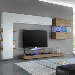 LC Mobili Modern Wall Unit Line 2-1 - $1,685.00 - Entertainment Centers And Tv Stands