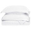 300 Thread Count Duvet Cover and Pillow Sham Set, White, Twin