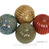 Traditional Multi Colored Ceramic Orbs & Vase Filler Set 40783