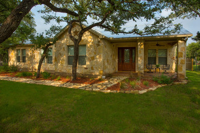 Inspiration for a timeless exterior home remodel in Austin