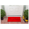 Red Merry Christmas Doormat