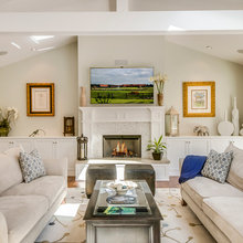 beside fire place