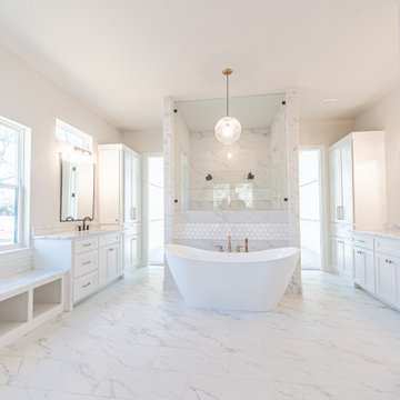 Style in the Master Bath.