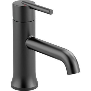Delta Trinsic Single Handle Bathroom Faucet, Matte Black, 559LF-BLLPU