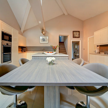 Gloss Ivory Kitchen Installed in Stalybridge, Tameside