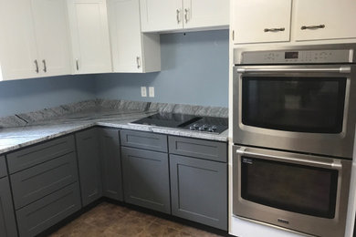 Example of a kitchen design in Boston
