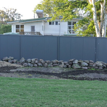 A new garden - a dry creek bed