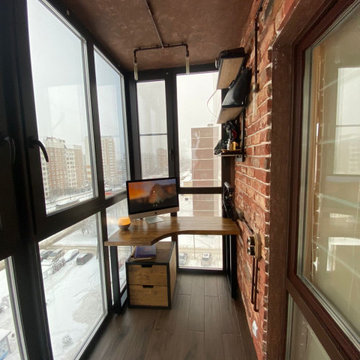 Балкон-кабинет в стиле лофт, Электросталь