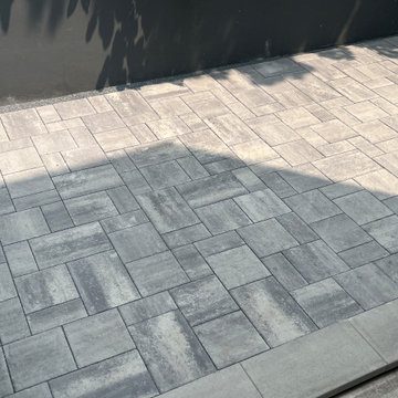 Modern Residential 2-Family Backyard Patio