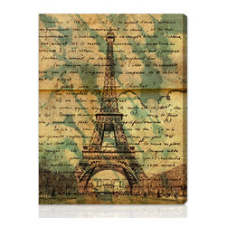 Eiffel Words Fine Art - Prints And Posters