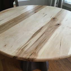 Ambrosia Maple Round Table on Enchanted Forrest Base - Dining Tables