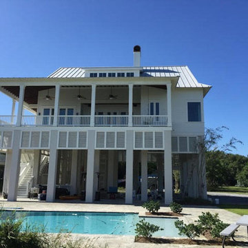 Grey and White Exterior Paint