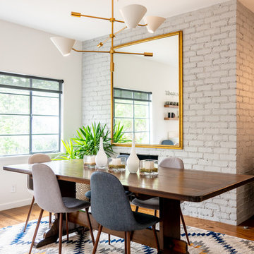 Mid Century in White with Gold Accents
