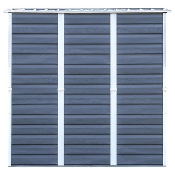 Arrow  6 x 4 ft. Shed in A Box Galvanized Steel Storage Shed