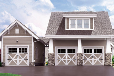 Design ideas for an arts and crafts garage in Seattle.