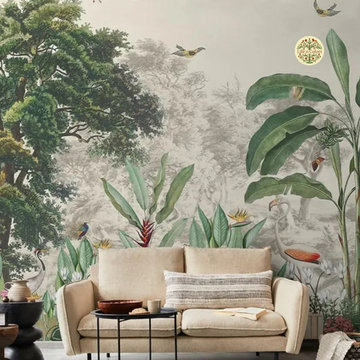 Jhurmut- Tropical Theme Designer Wallpaper