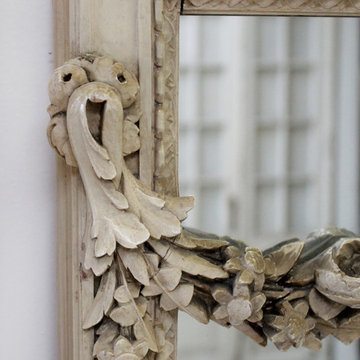 20th Century Painted and Carved French Style Mirrors