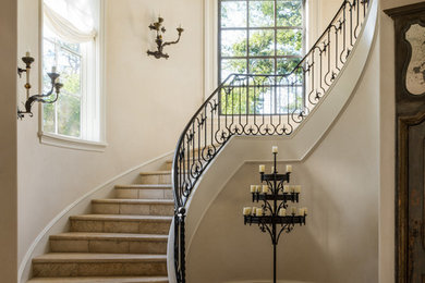Entryway - transitional entryway idea in Houston