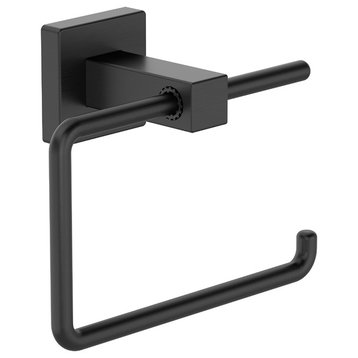 Duro Wall Mounted Toilet Paper Holder, Matte Black