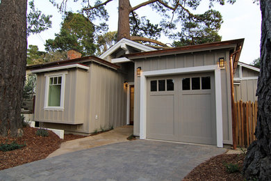 Inspiration for a transitional exterior home remodel in Other