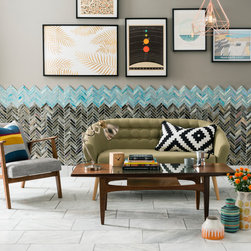 Serac Honed Marble Tile - Products