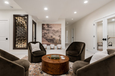 Example of a transitional basement design in Columbus