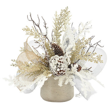Champagne Holiday Centerpiece