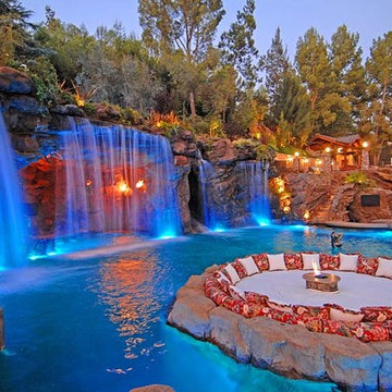 Naturalistic Pools with Grotto