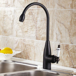Antique Black Bronze Kitchen Mixer Tap Rotatable Kitchen Sink Tap BT1124R - Kitchen Faucets