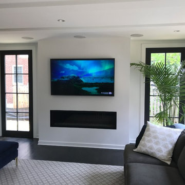 Living Room Surround System with Samsung "Frame" Art TV