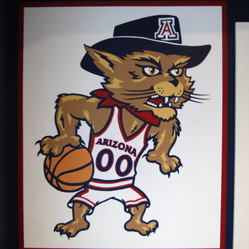 University of Arizona Sports Bar themed Mural by Tom Taylor of Wow Effects