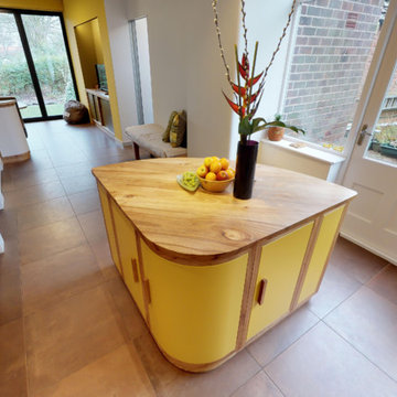 Mid Century inspired kitchen & utility.