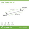 Dia 18 Inch Towel Bar with Mounting Hardware, Chrome