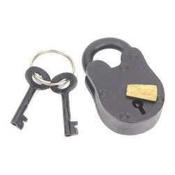 Restorers 2 7/8 Inch Black Steel Padlock - Home Improvement