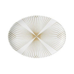 Gold Diamond Flower Plater - Serving Dishes And Platters
