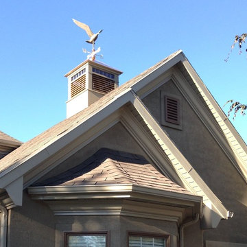 Seagull weather vane and cupola