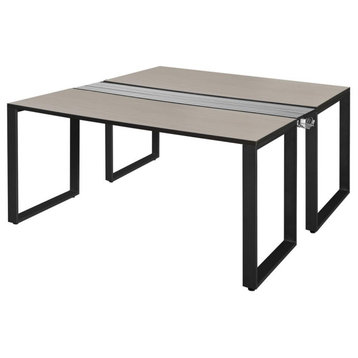 Structure 60" x 24" Benching System - Maple/ Black
