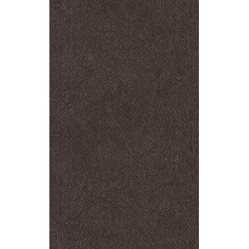 Plain Print Leather Style Textured Wallpaper, Black, Double Roll