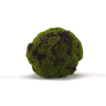 Green Crackled Moss Ball, Set of 3, 5"