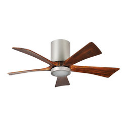 Irene-5 Three Bladed 52" Paddle Ceiling Fan Light Kit in Brushed Nickel - Ceiling Fans