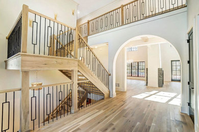 Example of a tuscan staircase design in Columbus