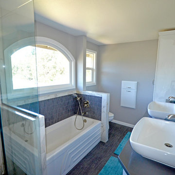 Bluesy Bathroom
