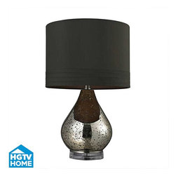 HGTV Home - Mercury Glass Table Lamp - Table Lamps
