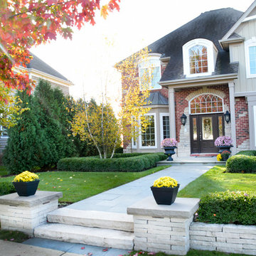 McHenry Front Landscaping Entryway