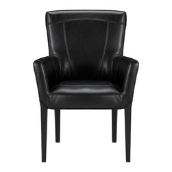 Colette Arm Chair with Black Leg - Dining Chairs