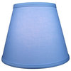 Fenchel Shades 6"x10"x8" Spider Attachment Empire Lamp Shade, Linen Periwinkle