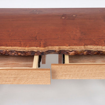 Bubbling Live Edge Desk with Drawers